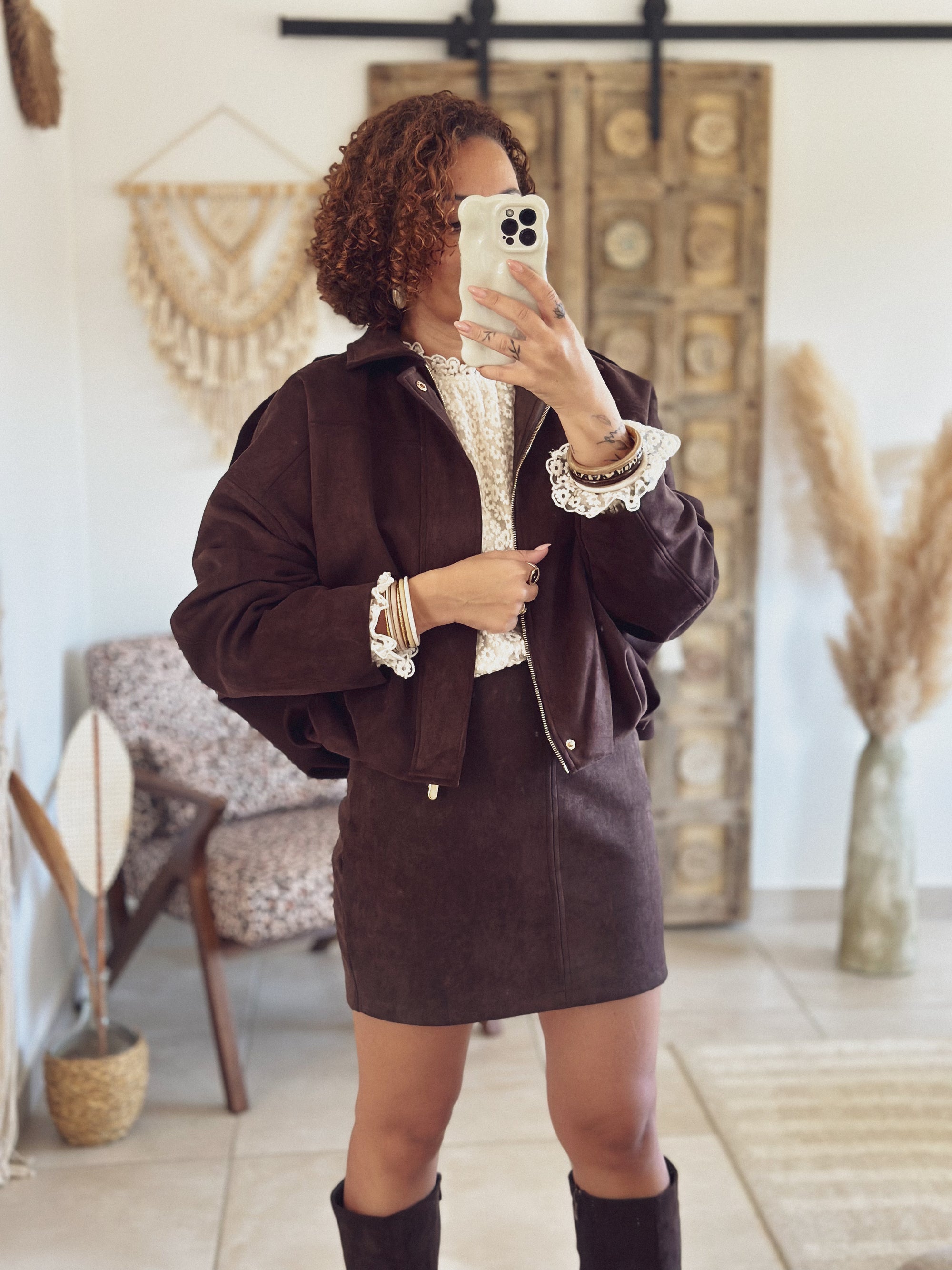 Blouse Alizée – Dentelle crème