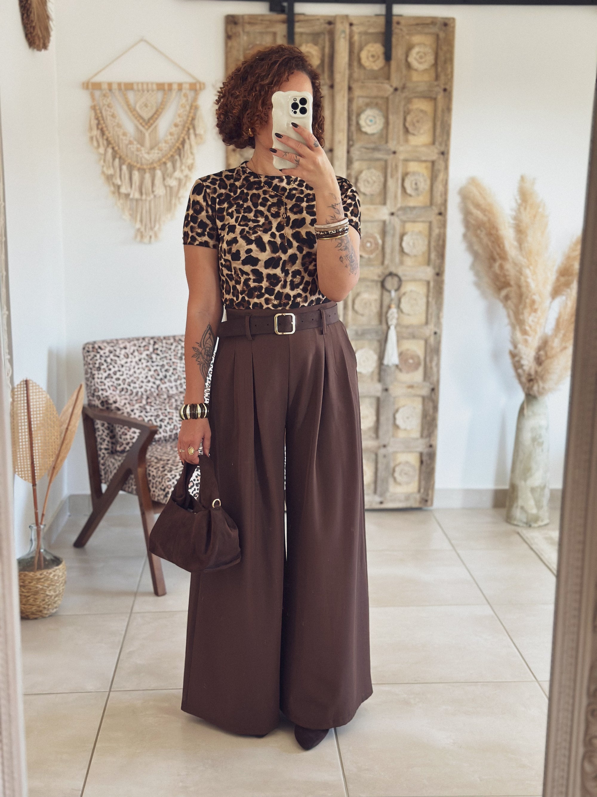 Body Talia – Manches courtes léopard