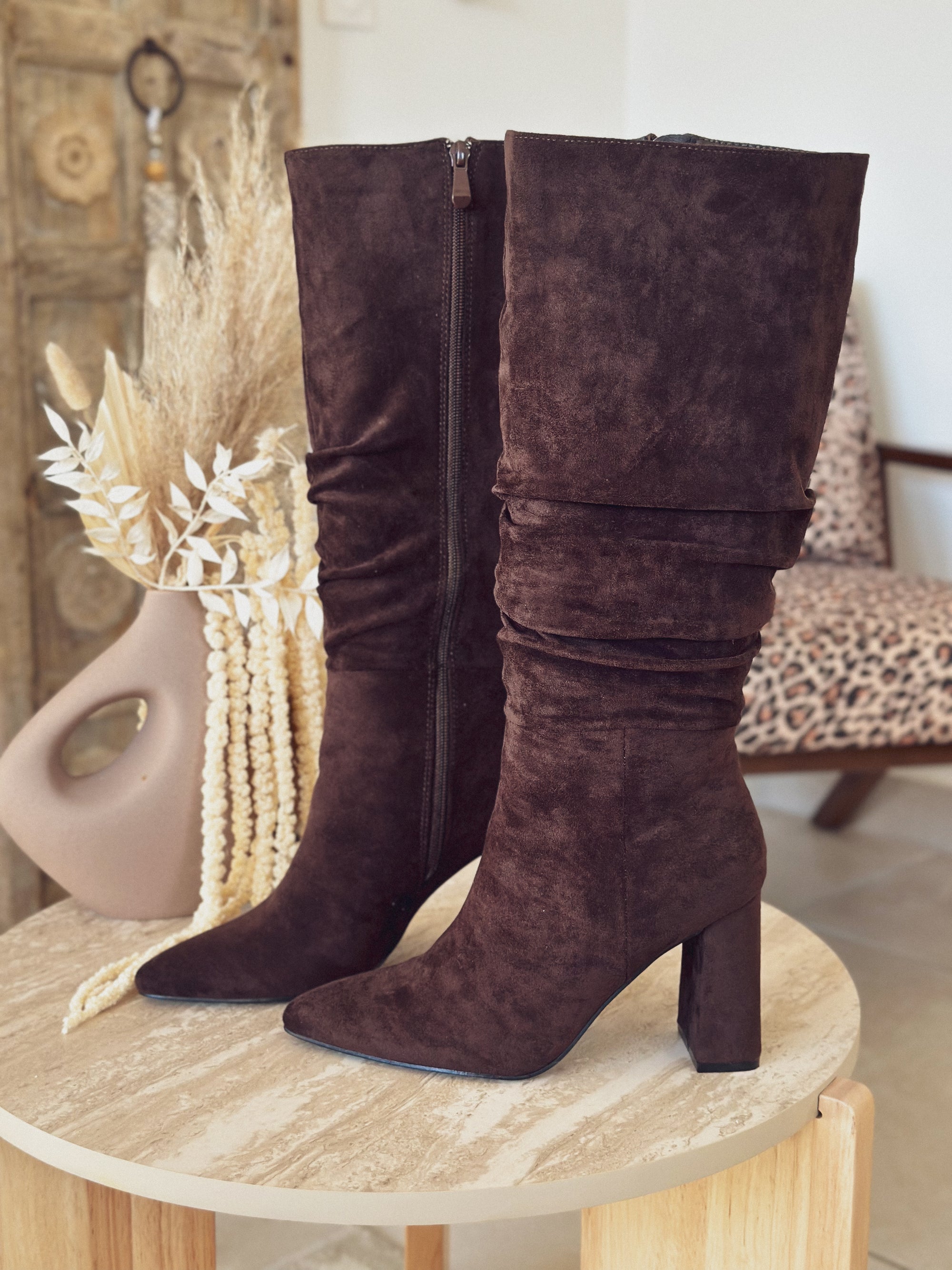 Bottes Alba – Suédine chocolat