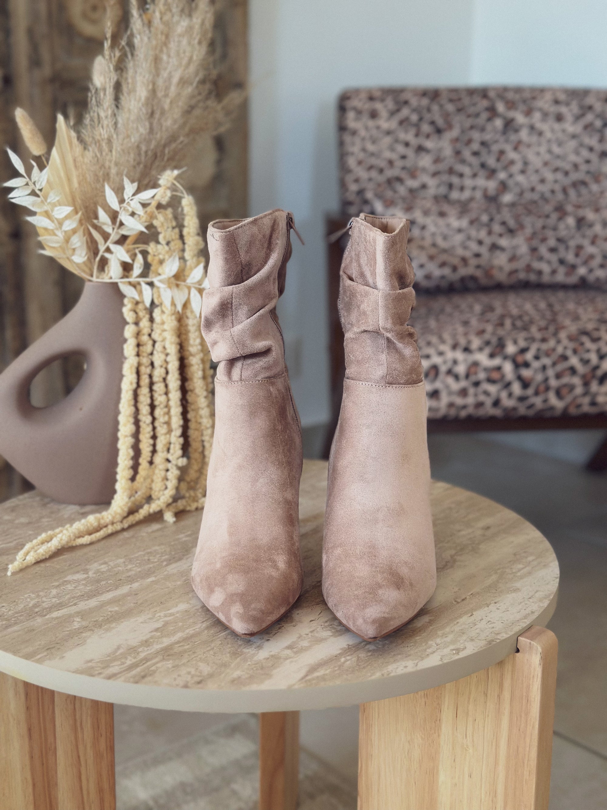 Bottines Camila – Suédine taupe