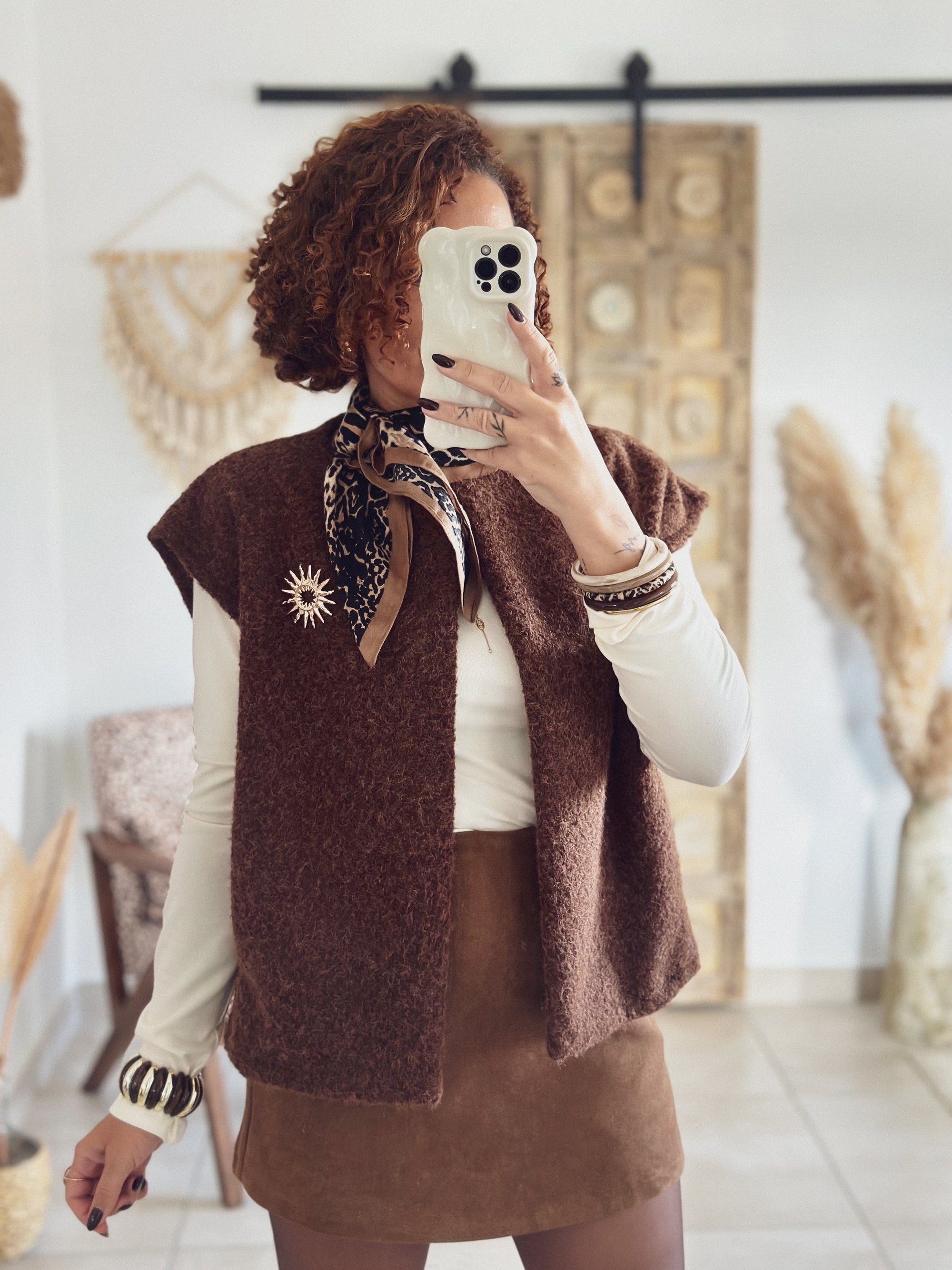 Gilet Sienna – Sans manches Chocolat