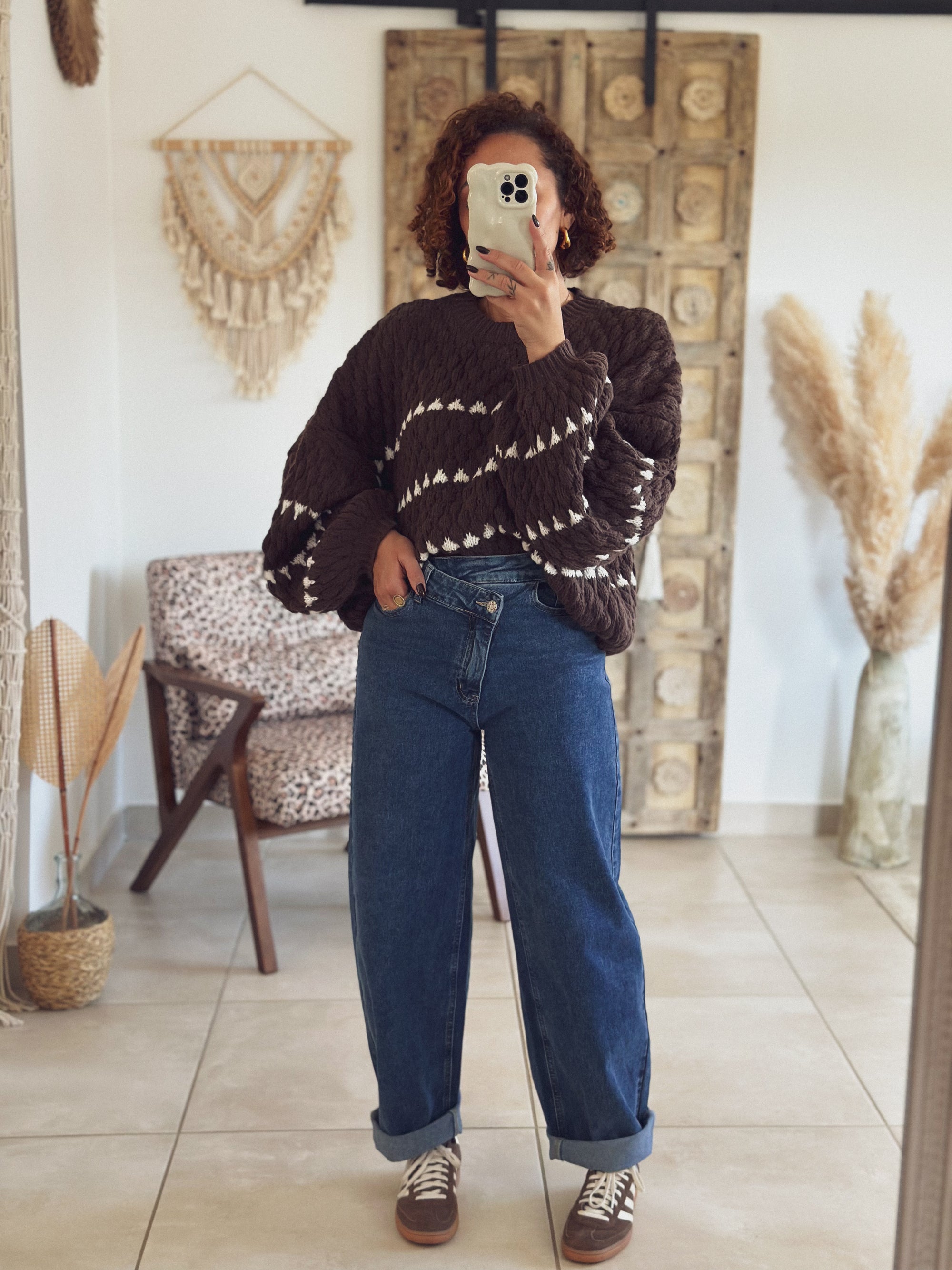 Jean Ella – Barrel Denim bleu