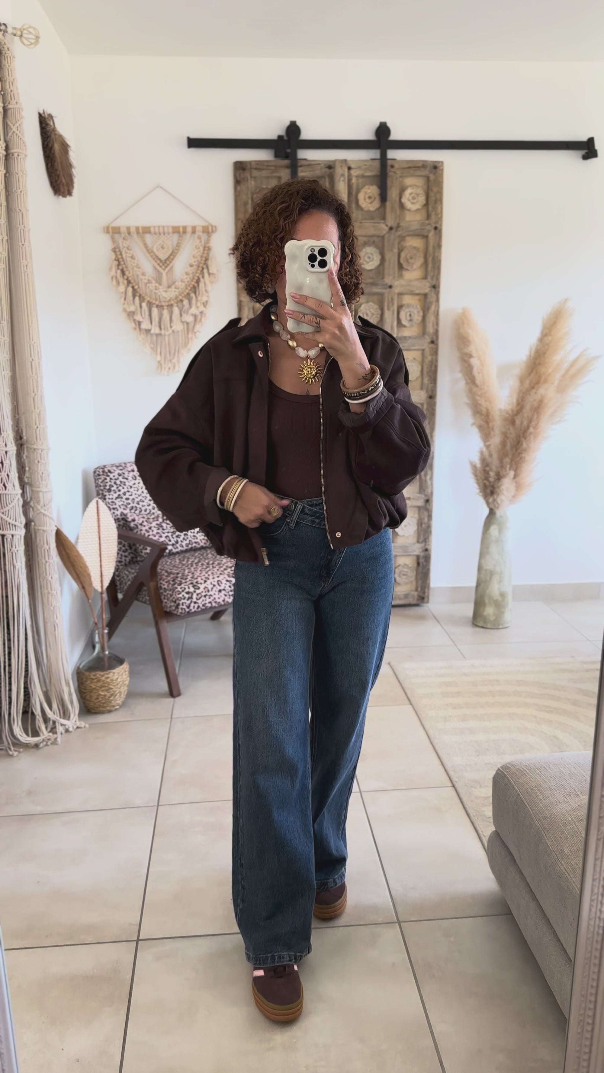 Veste Alessia – Suédine chocolat