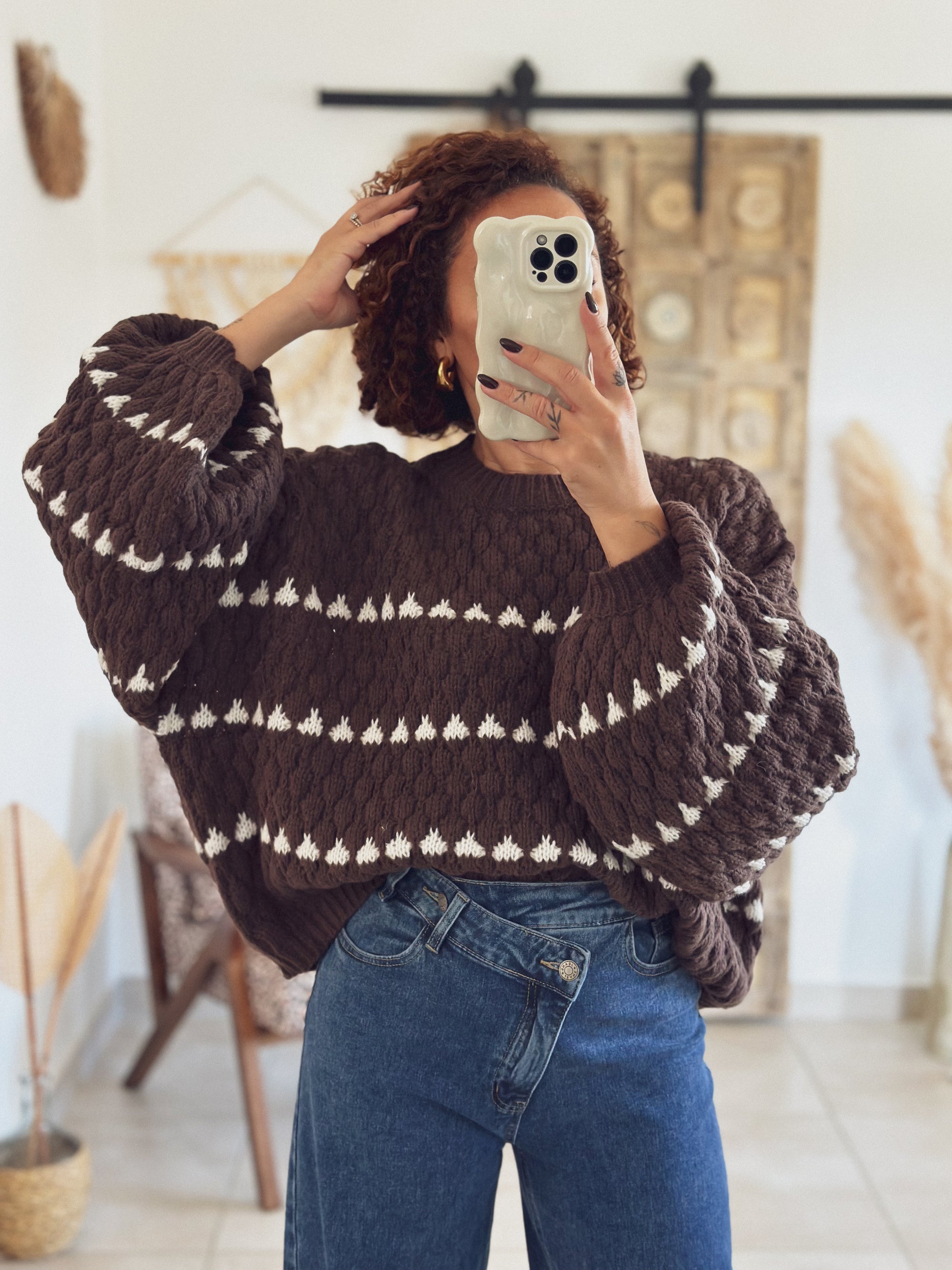 Pull Aléna – Maille Chocolat