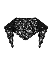 Foulard Hope - Dentelle coton noir