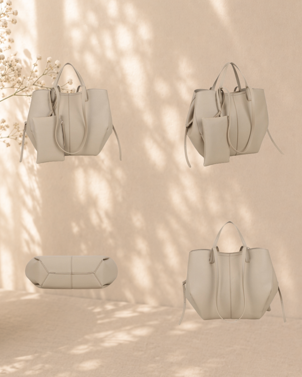 Naya Tote Bag - Large Taupe Bag