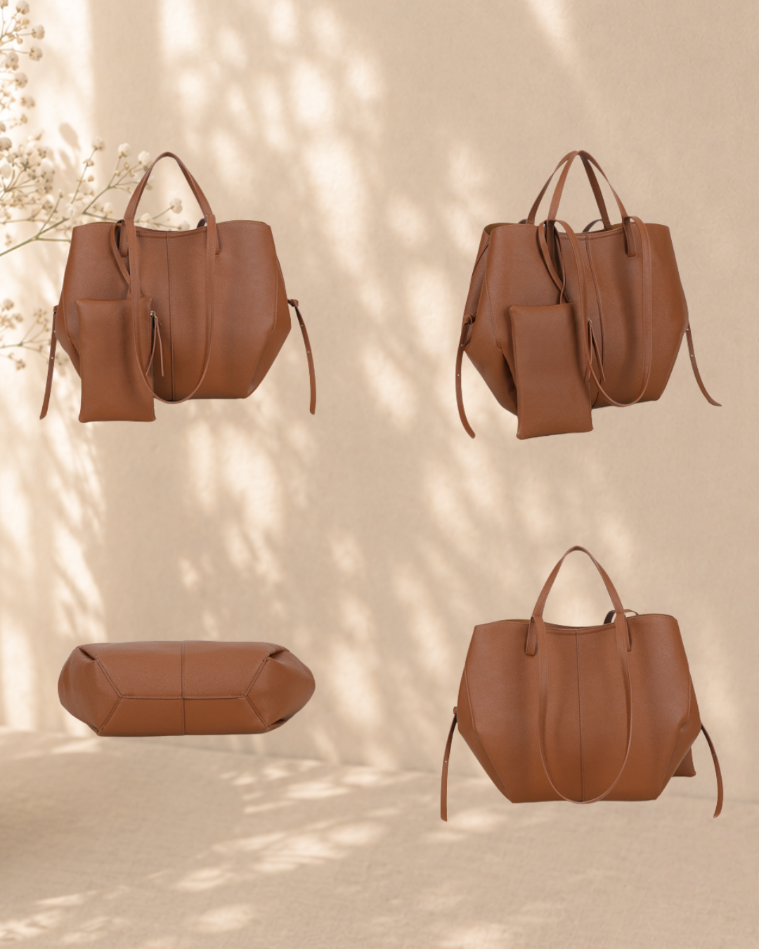 Cabas Naya - Grand sac Camel