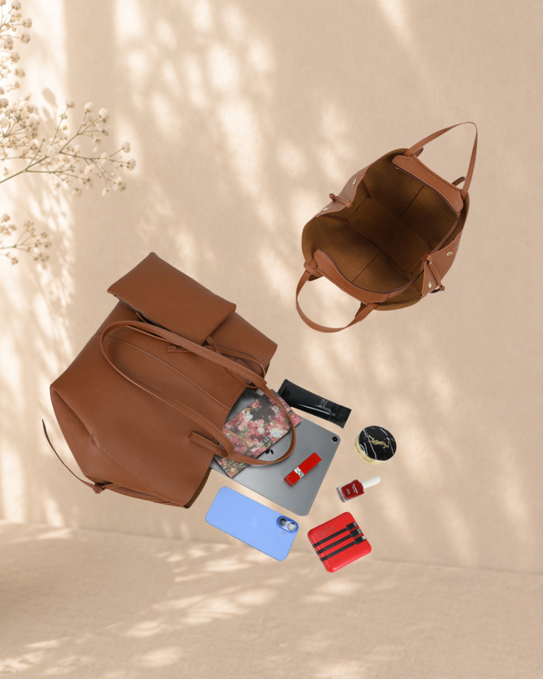 Cabas Naya - Grand sac Camel