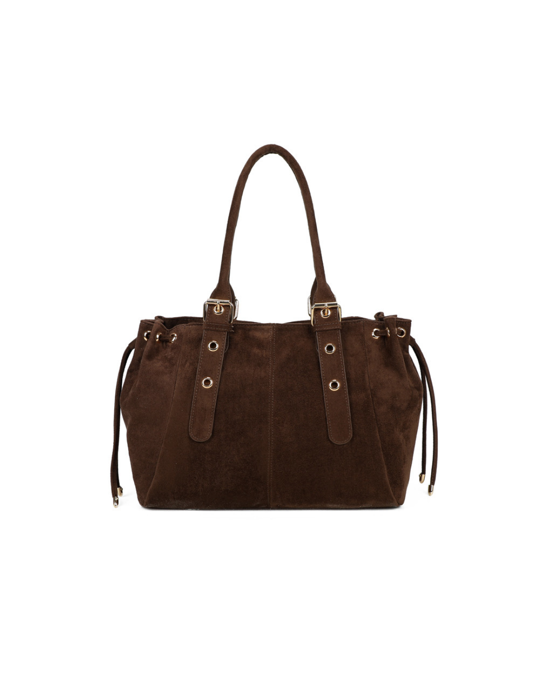Mariela Bag - Large brown suede tote