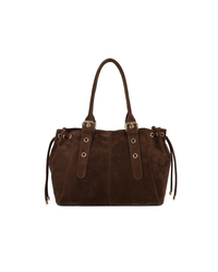 Mariela Bag - Large brown suede tote
