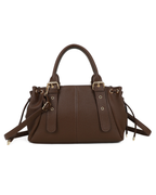 Sac Marline - Effet cuir grainé marron
