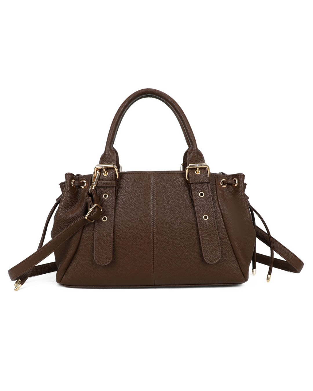 Sac Marline - Effet cuir grainé marron