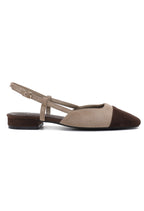 Slingback Elica - Suédine taupe