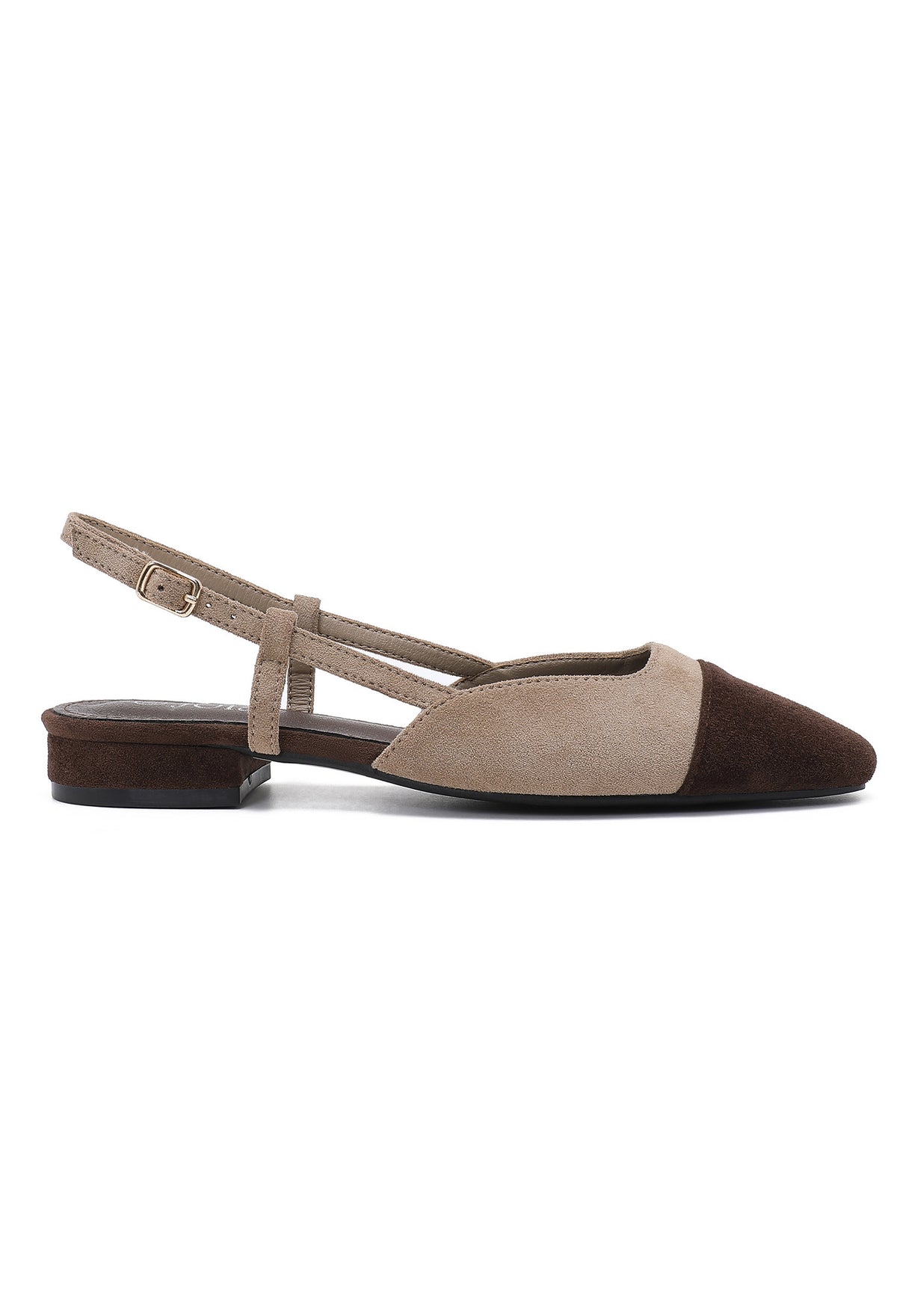 Slingback Elica - Suédine taupe