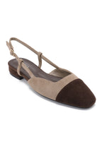 Slingback Elica - Suédine taupe