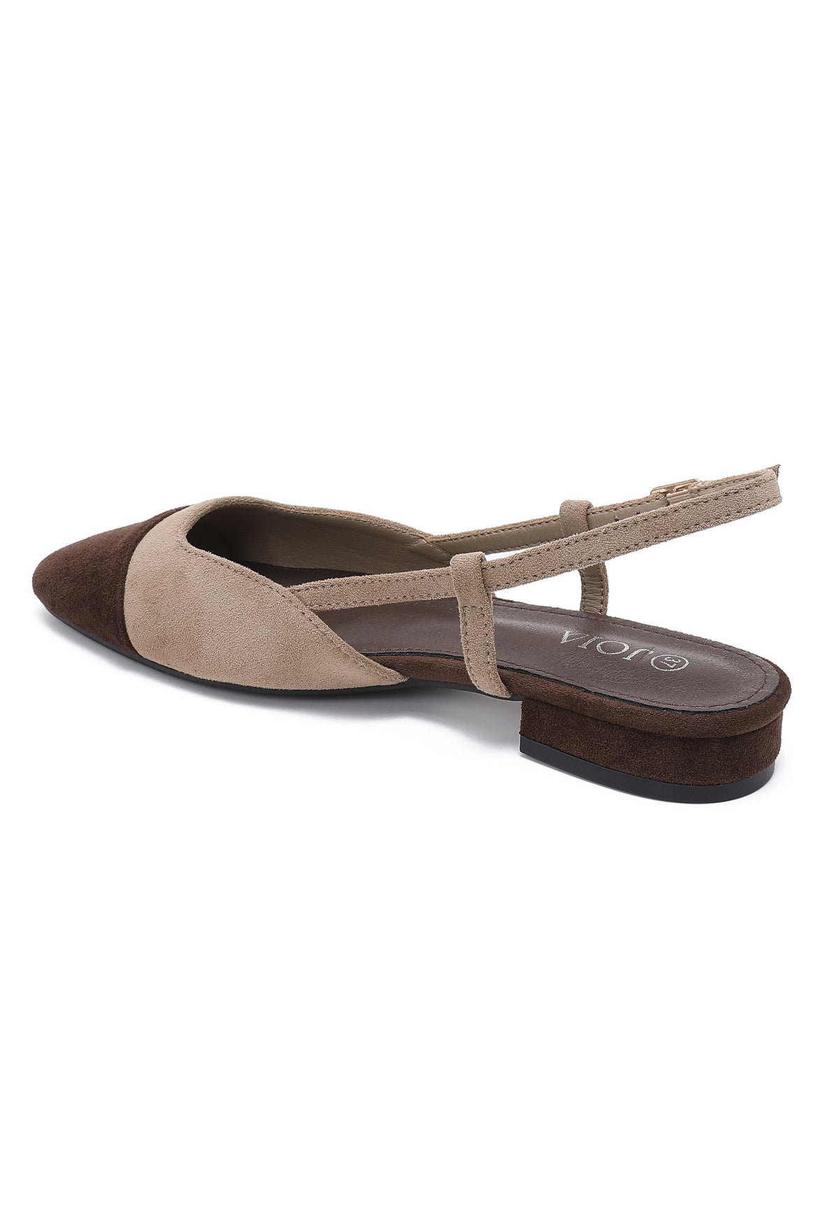 Slingback Elica - Suédine taupe