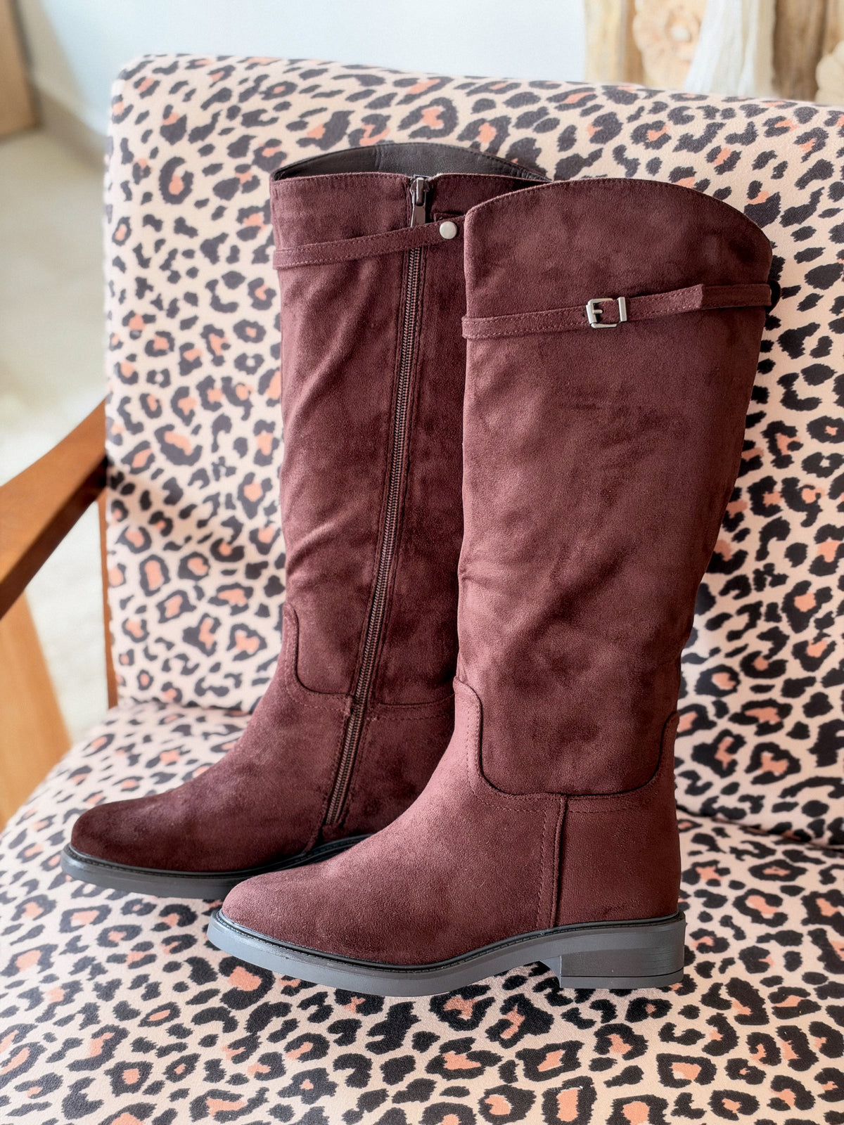 Bottes Sidonie - Suédine marron