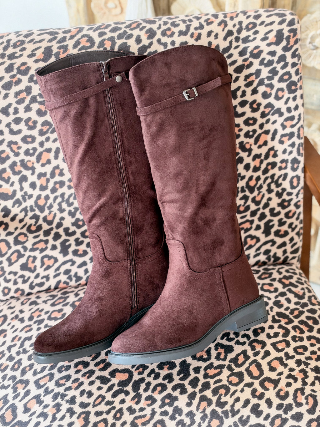 Bottes Sidonie - Suédine marron