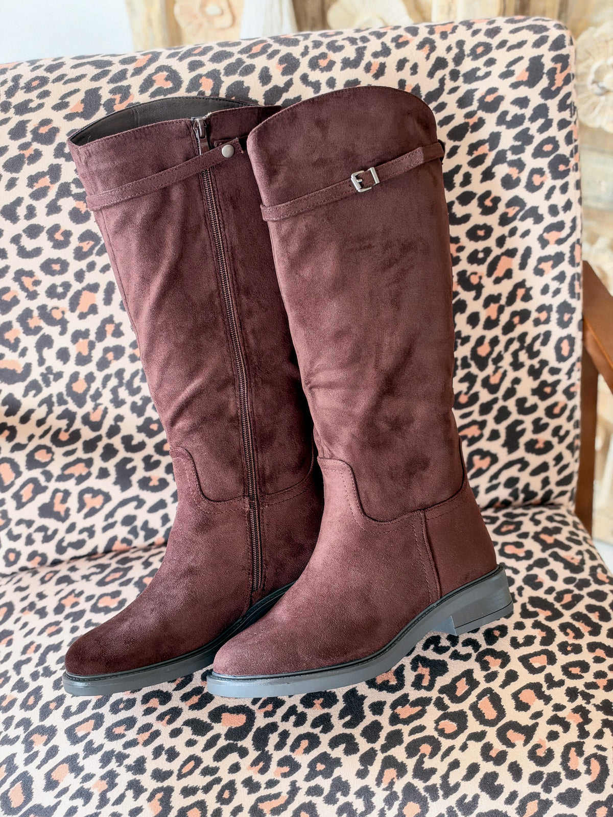 Bottes Sidonie - Suédine marron