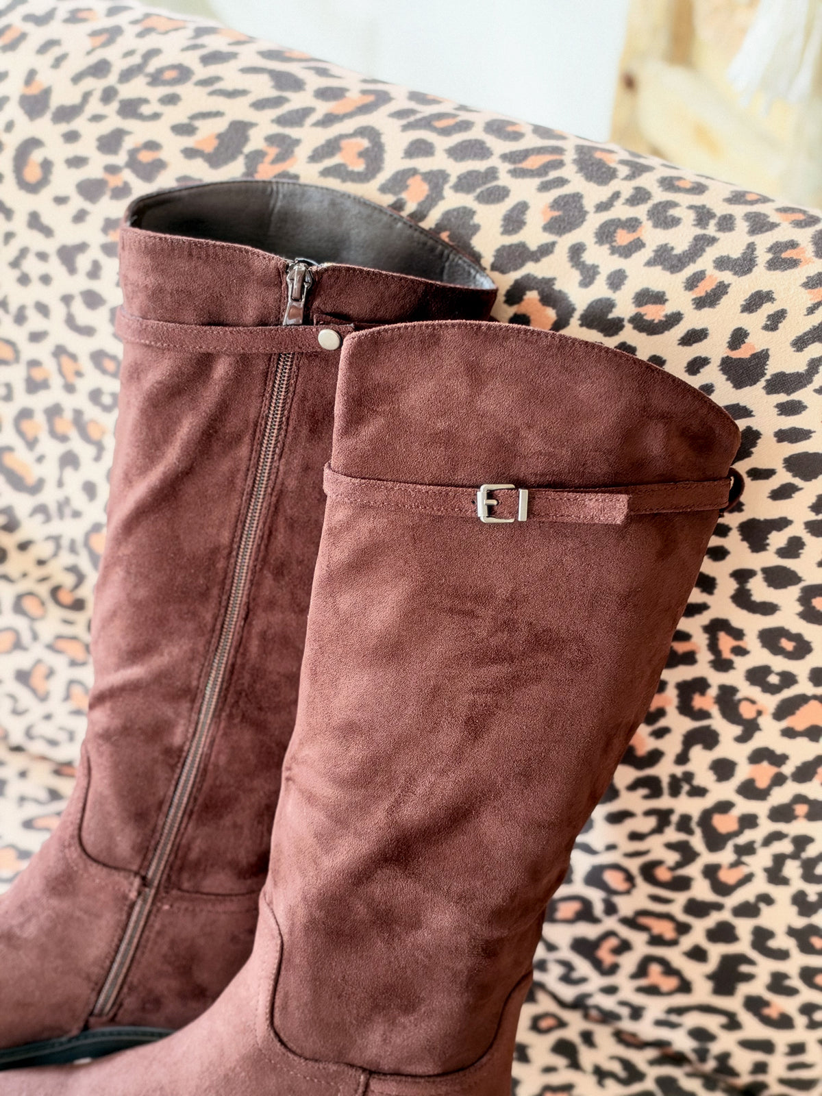 Bottes Sidonie - Suédine marron