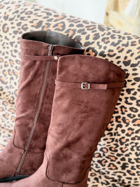 Bottes Sidonie - Suédine marron