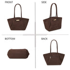 Sac cabas Mirella - Suédine marron