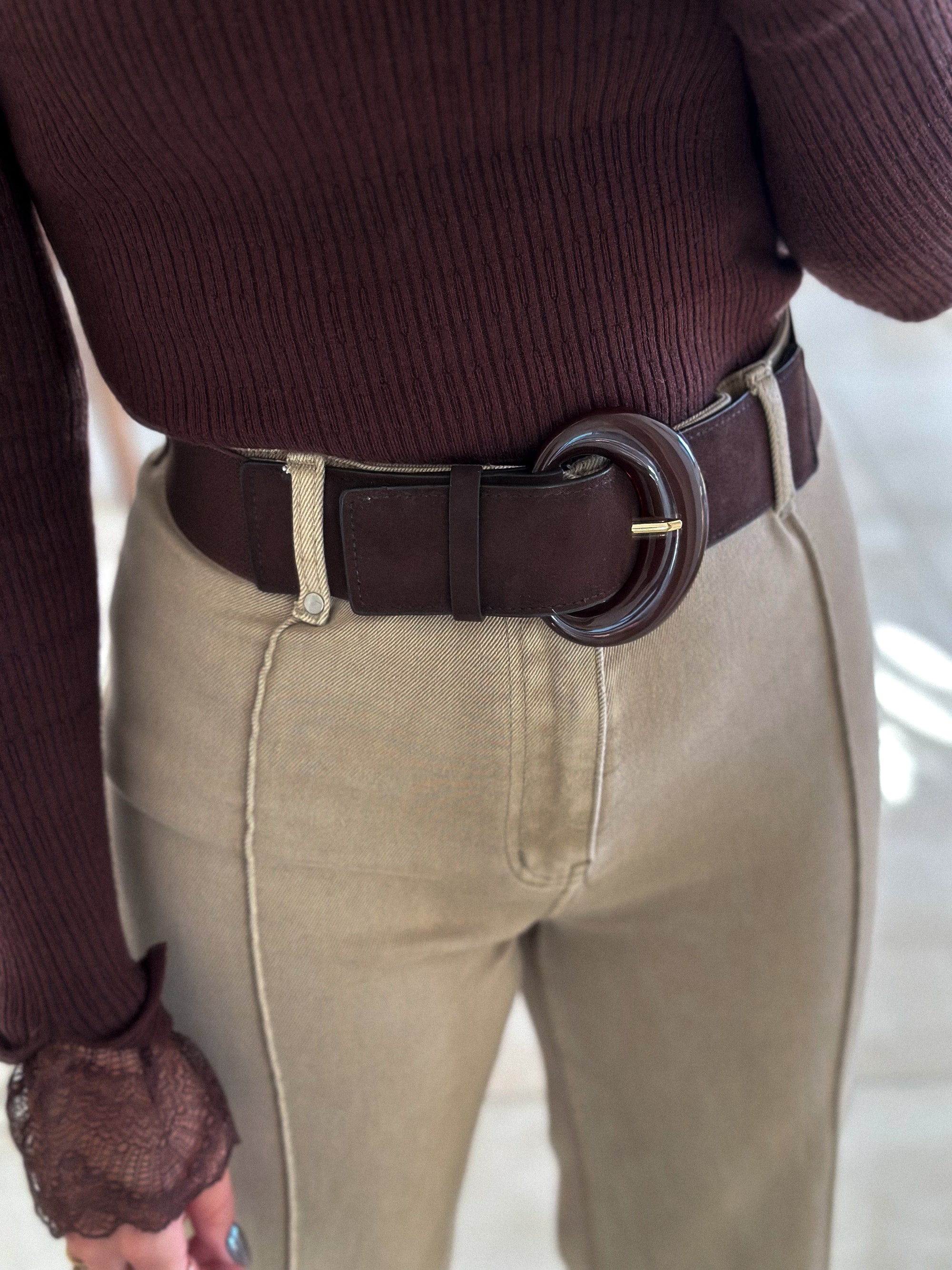 Ceinture Raïssa - Elastique Marron