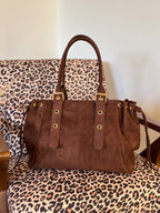 Sac Mariela XL - Suédine marron