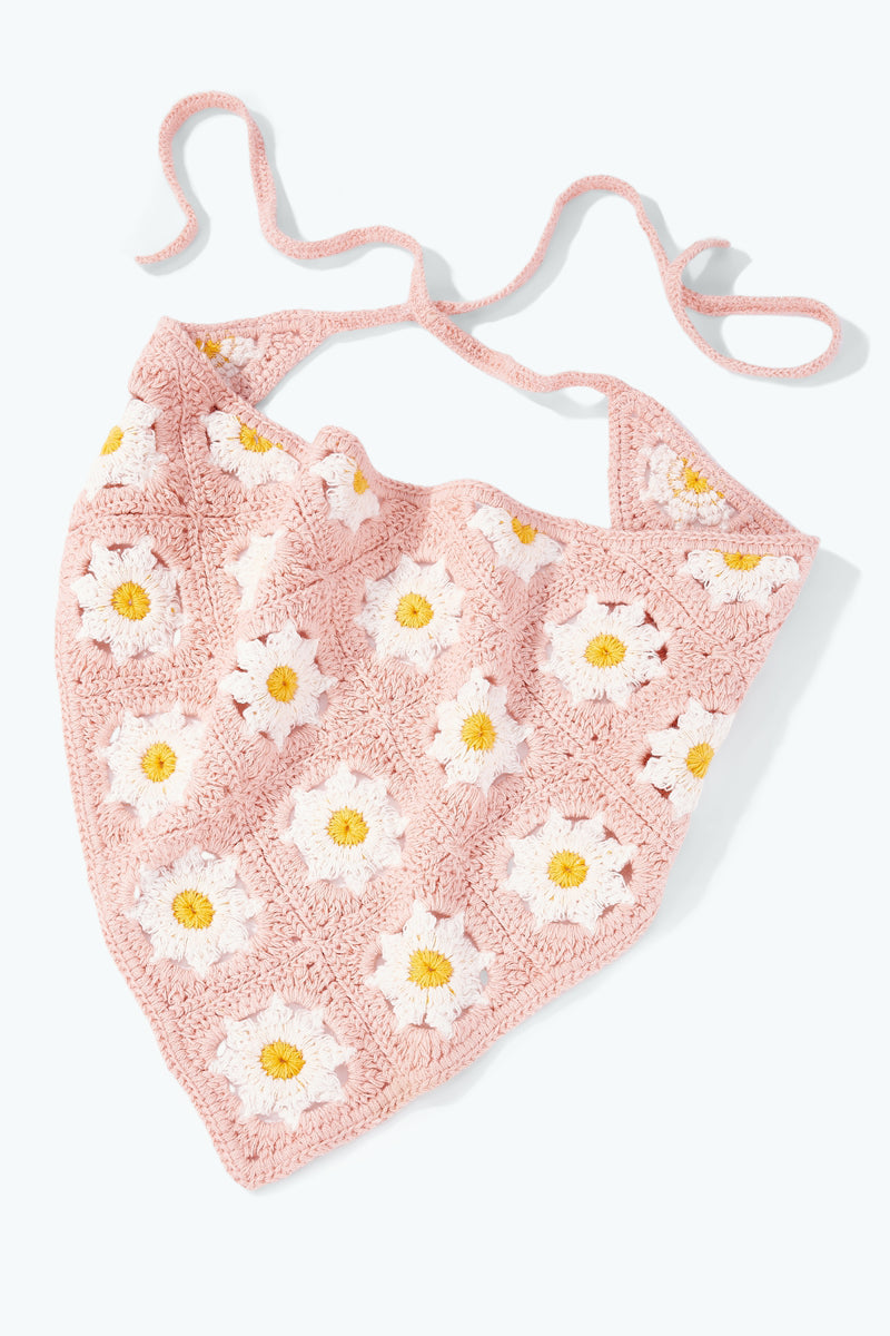 Foulard Flowers - Crochet rose