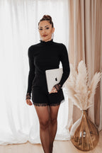 Short Milia - Noir à dentelle