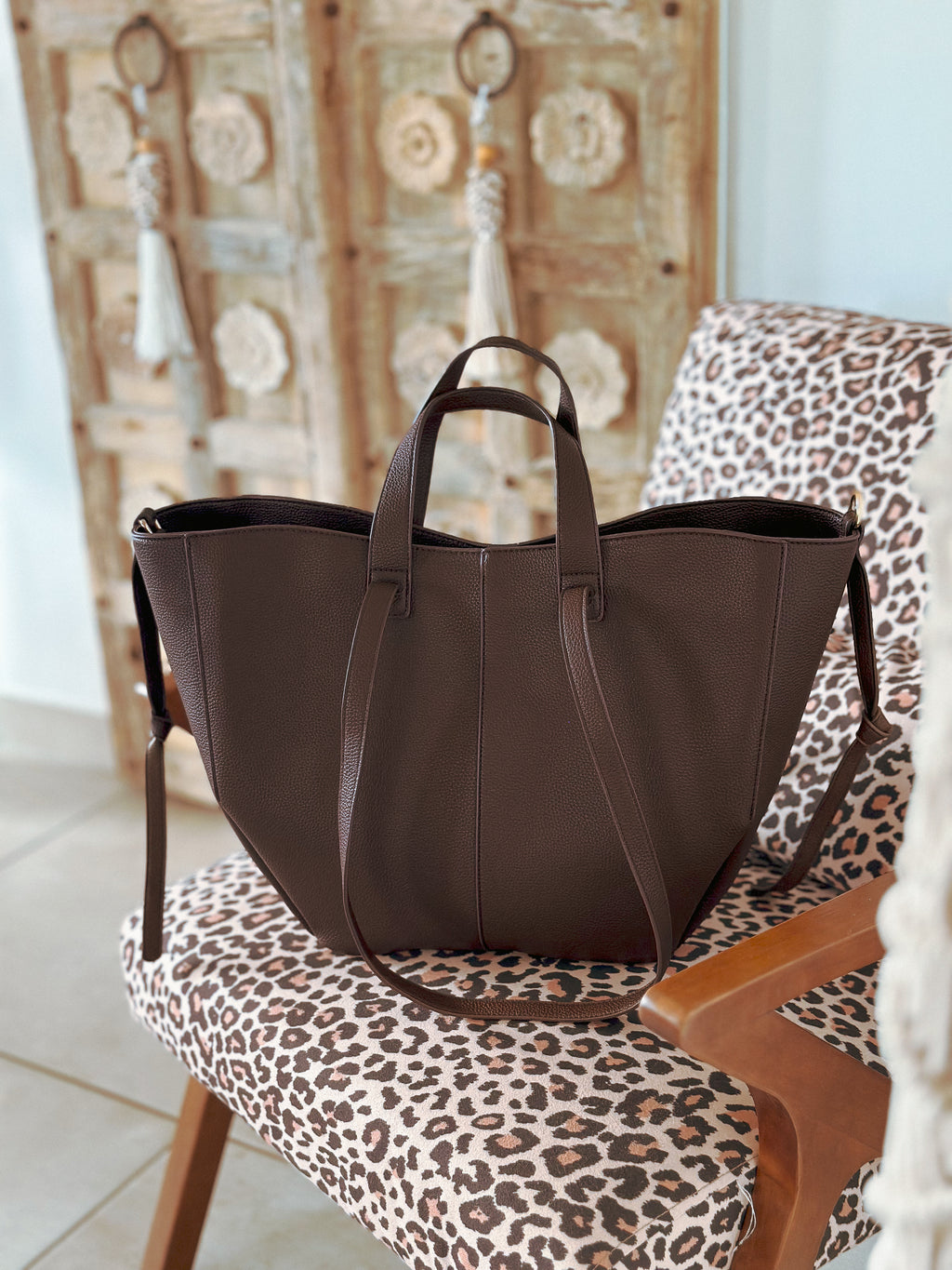 Lola Tote Bag - Chocolate