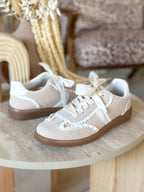 Baskets Isis - beige à dentelle