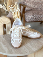 Baskets Isis - beige à dentelle