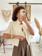 Blazer Tyra - Croisé court écru