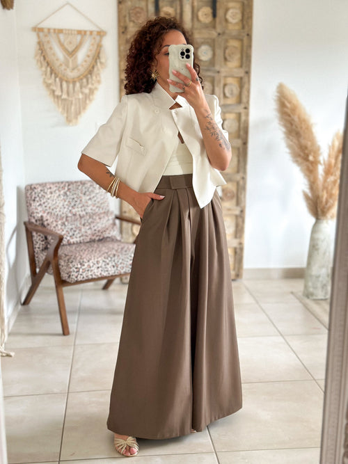 Blazer Tyra - Croisé court écru