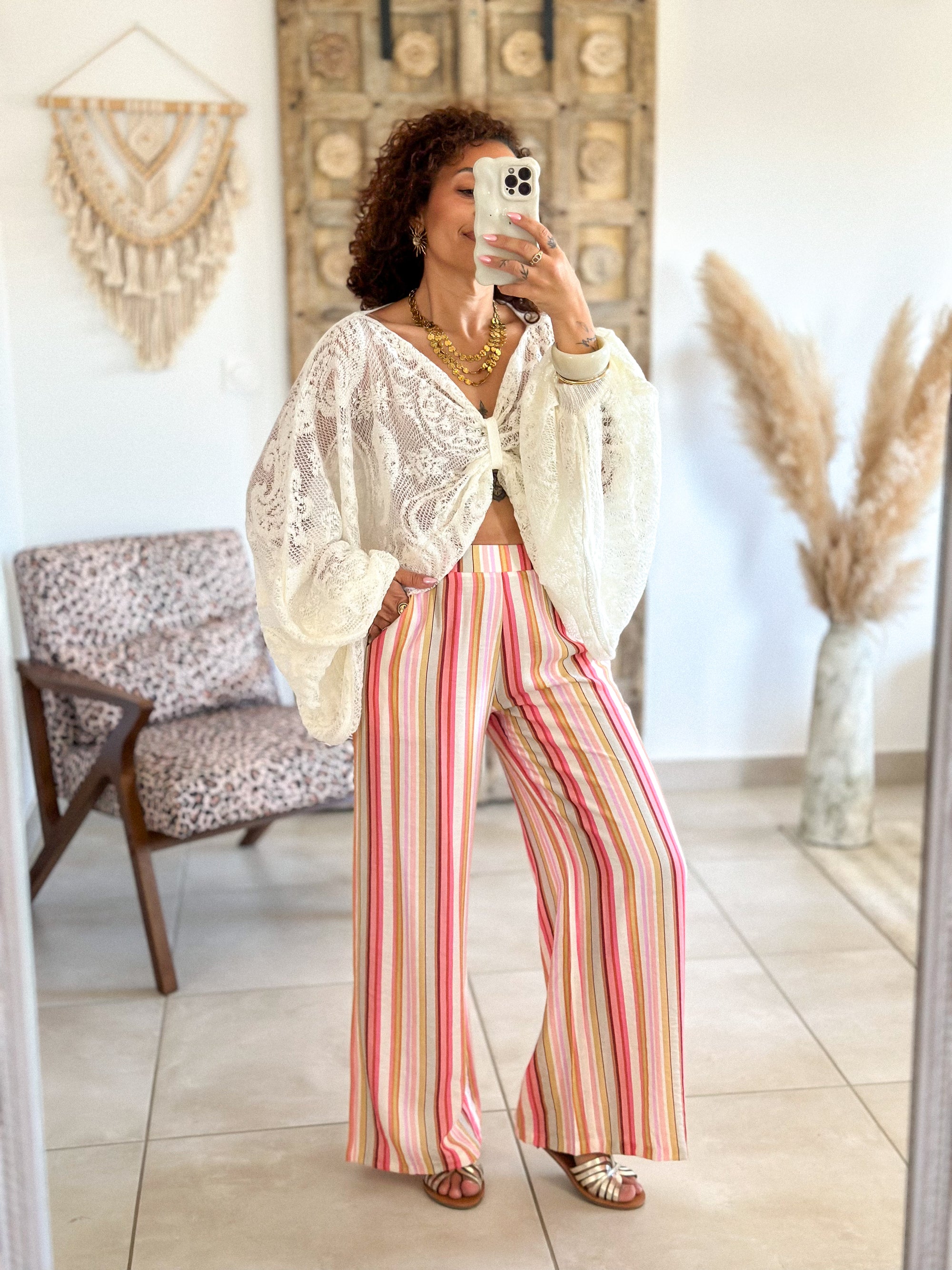 Blouse Bohemia - Dentelle écru