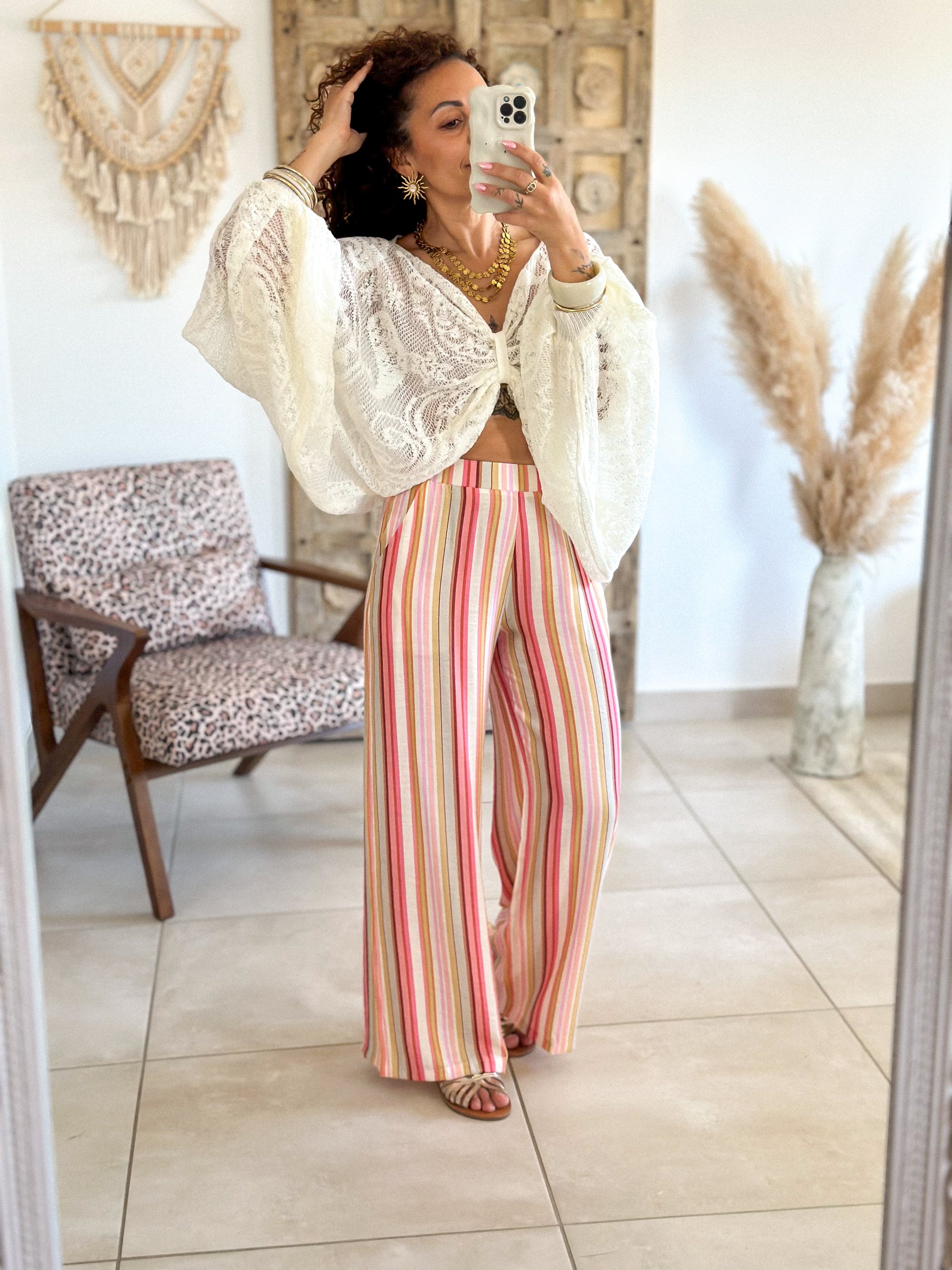 Blouse Bohemia - Dentelle écru