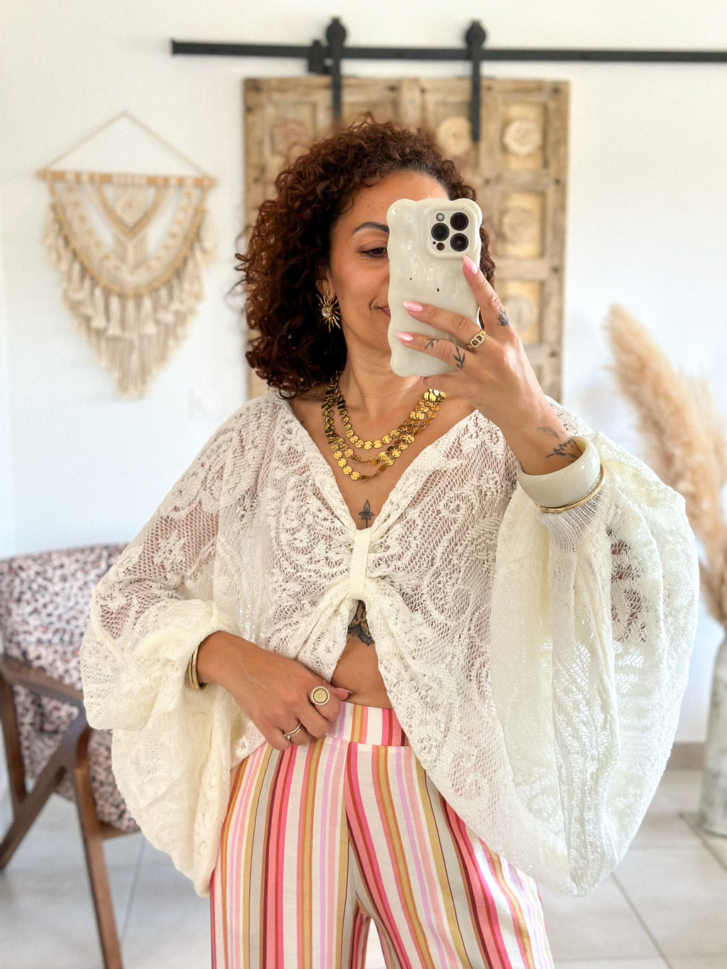 Blouse Bohemia - Dentelle écru