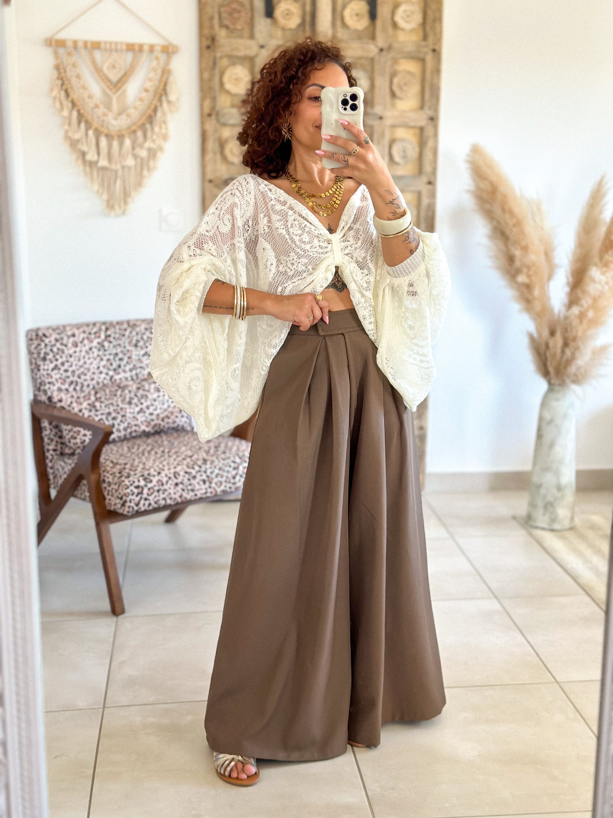 Blouse Bohemia - Dentelle écru