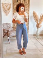 Blouse Manolia - Dentelle blanche