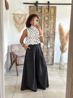 Blouse Bali - Blanche à pois