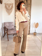 Blouse Flavia - écrue brodée