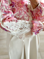 Blouse Mina - fleurie rose
