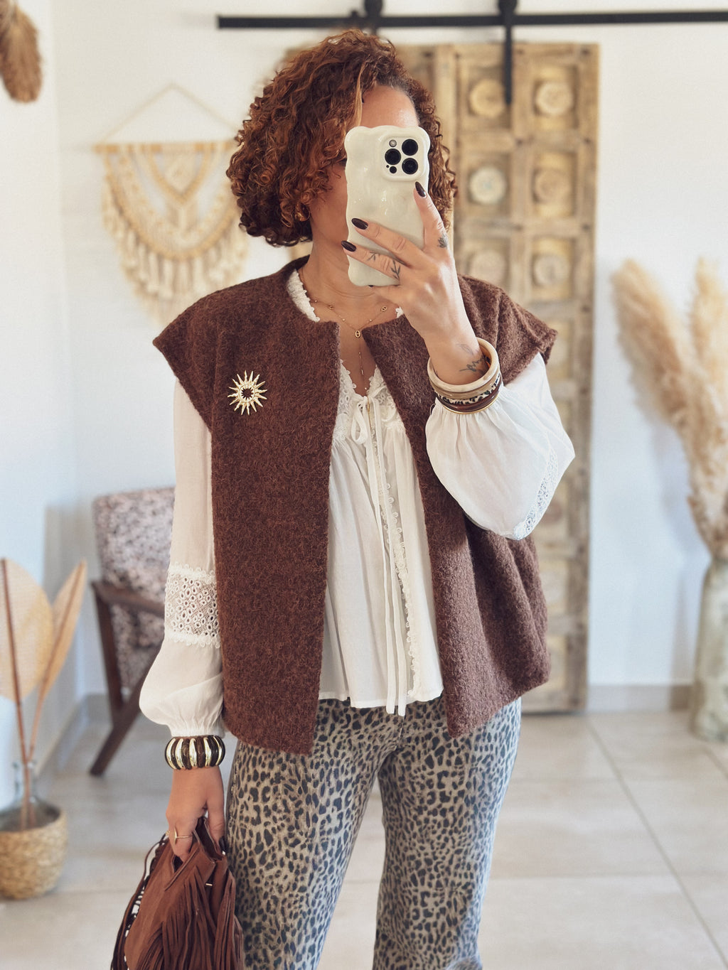 Blouse Flora – Péplum Écru