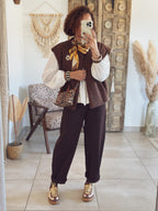 Blouse Flora – Péplum Écru