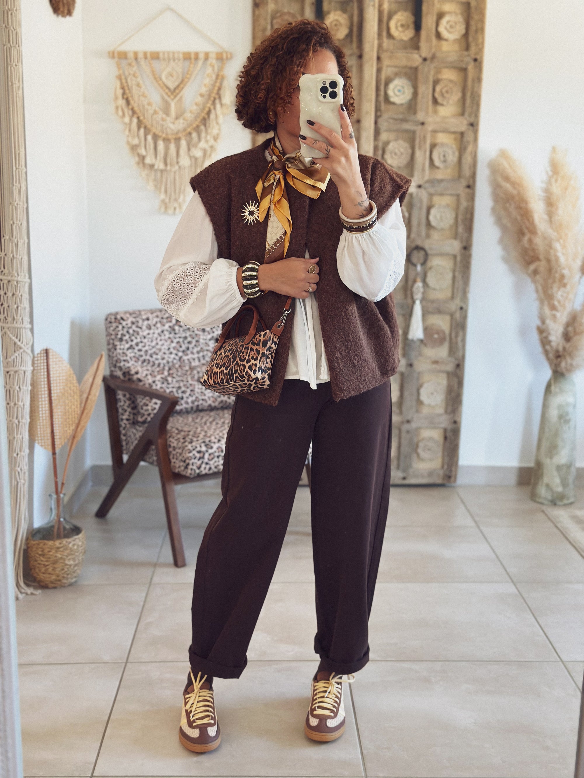 Blouse Flora – Péplum Écru