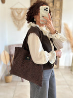 Blouse June - col volanté beige