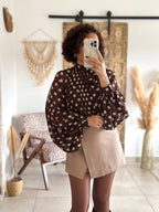 Blouse Noa - Pois chocolat