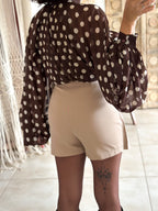 Blouse Noa - Pois chocolat