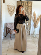 Blouse Taylor - Noir à perles